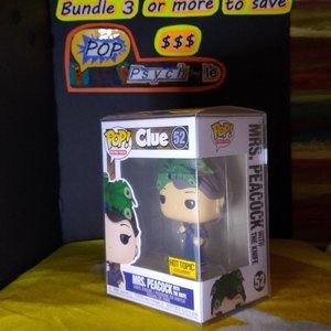 Mrs Peacock Clue Ad Icons Funko Pop 52  NIB with protector